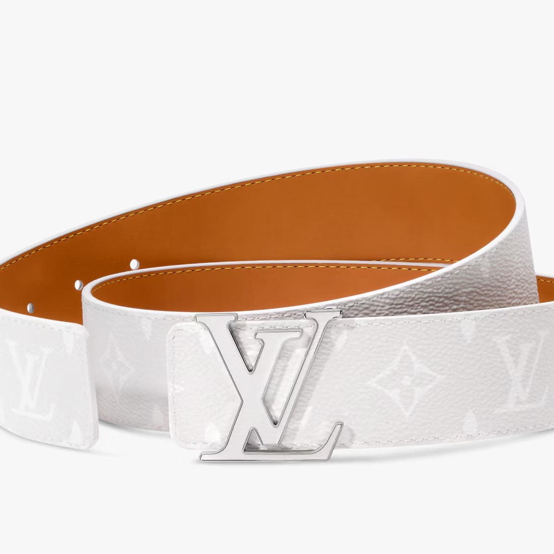 Initiales Monogram Reflective 40毫米雙面皮帶 2